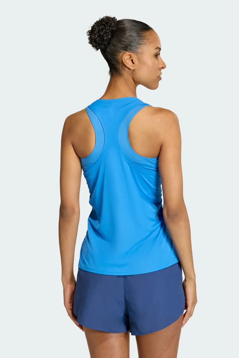 Жіноча синя майка Adizero Essentials Running 3