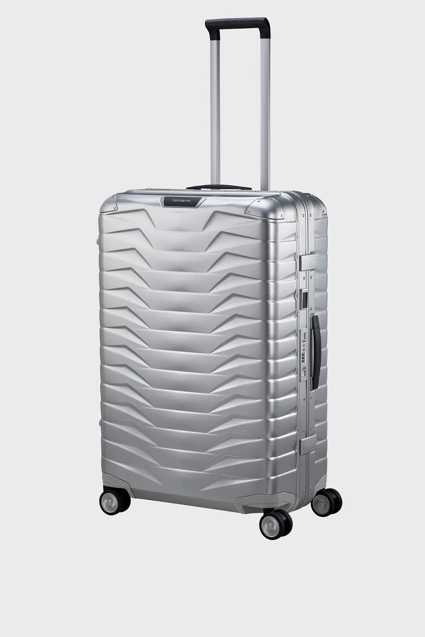 Серебристый чемодан 76 см PROXIS ALU ALUMINIUM 6