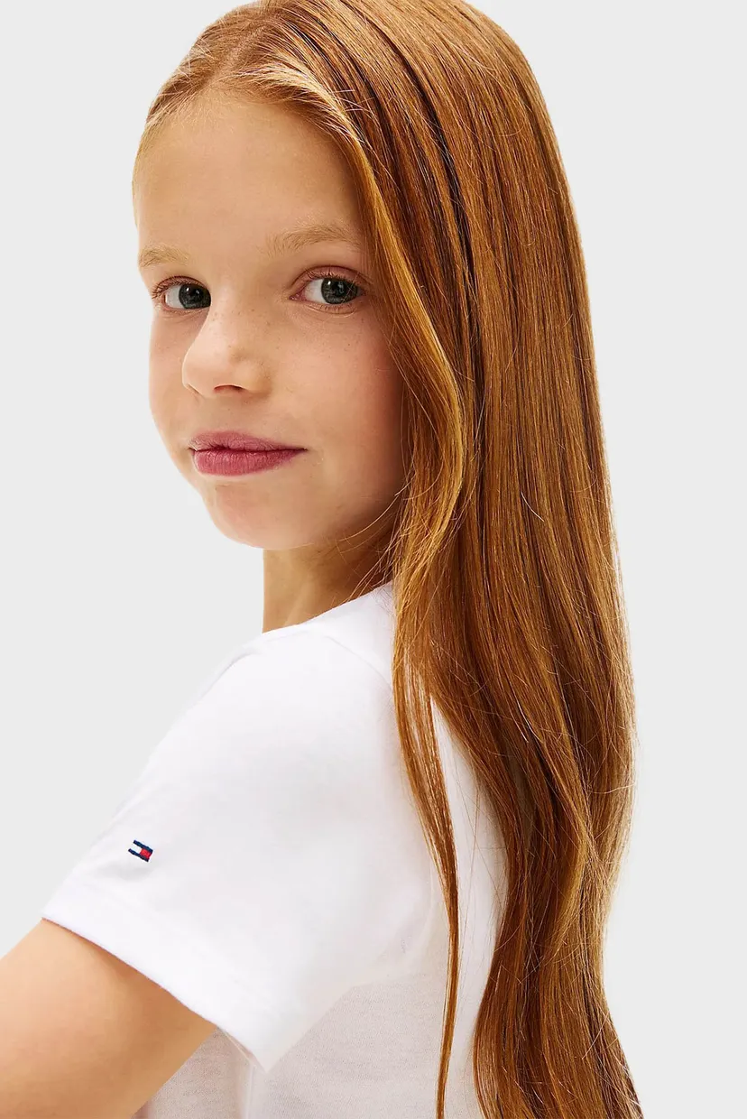 Дитяча біла футболка TOMMY FOIL 4