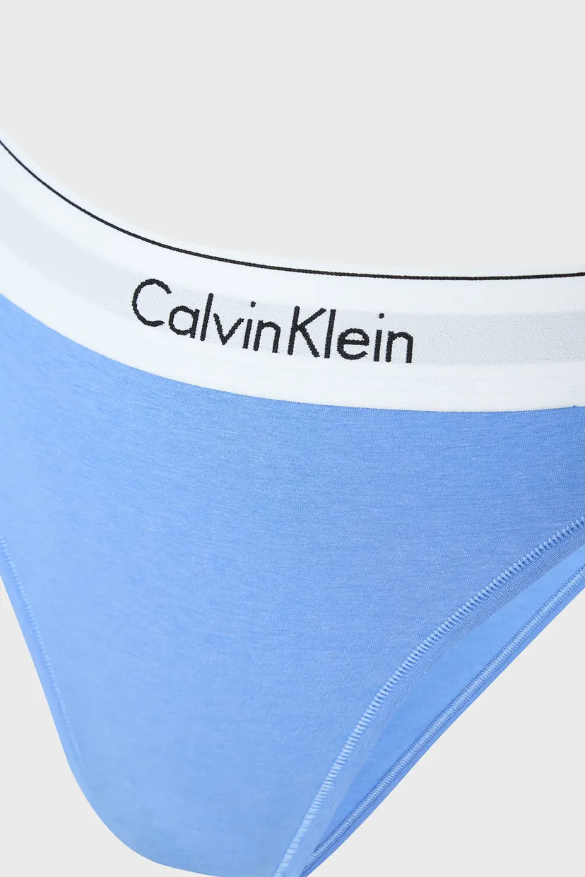Женские голубые трусики HIGH LEG TANGA 5