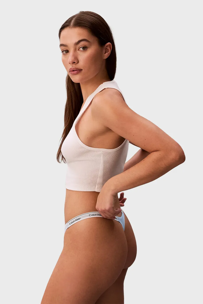 Женские голубые трусики DIPPED STRING THONG 7
