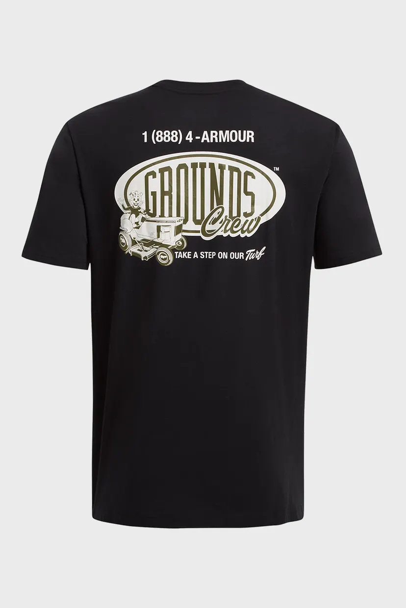 Чоловіча чорна футболка UA M GROUNDS CREW HW SS 5