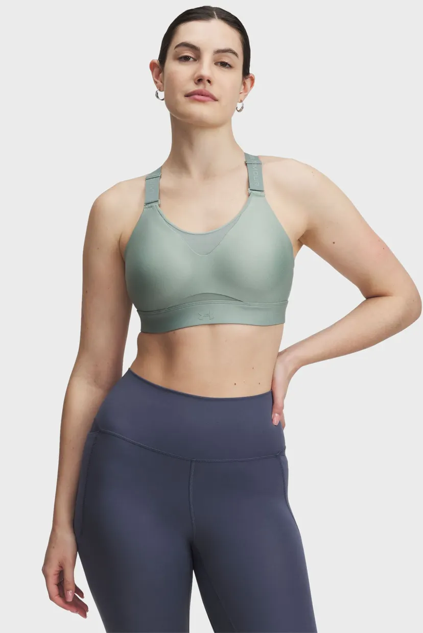 Женский мятный топ UA Infinity High 2.0 Bra 4
