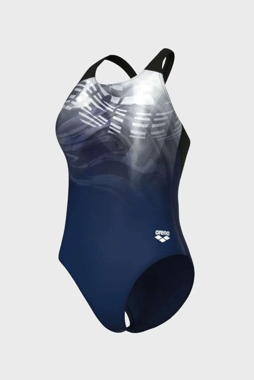 Жіночий темно-синій купальник DREAMING SWIMSUIT V BACK 9