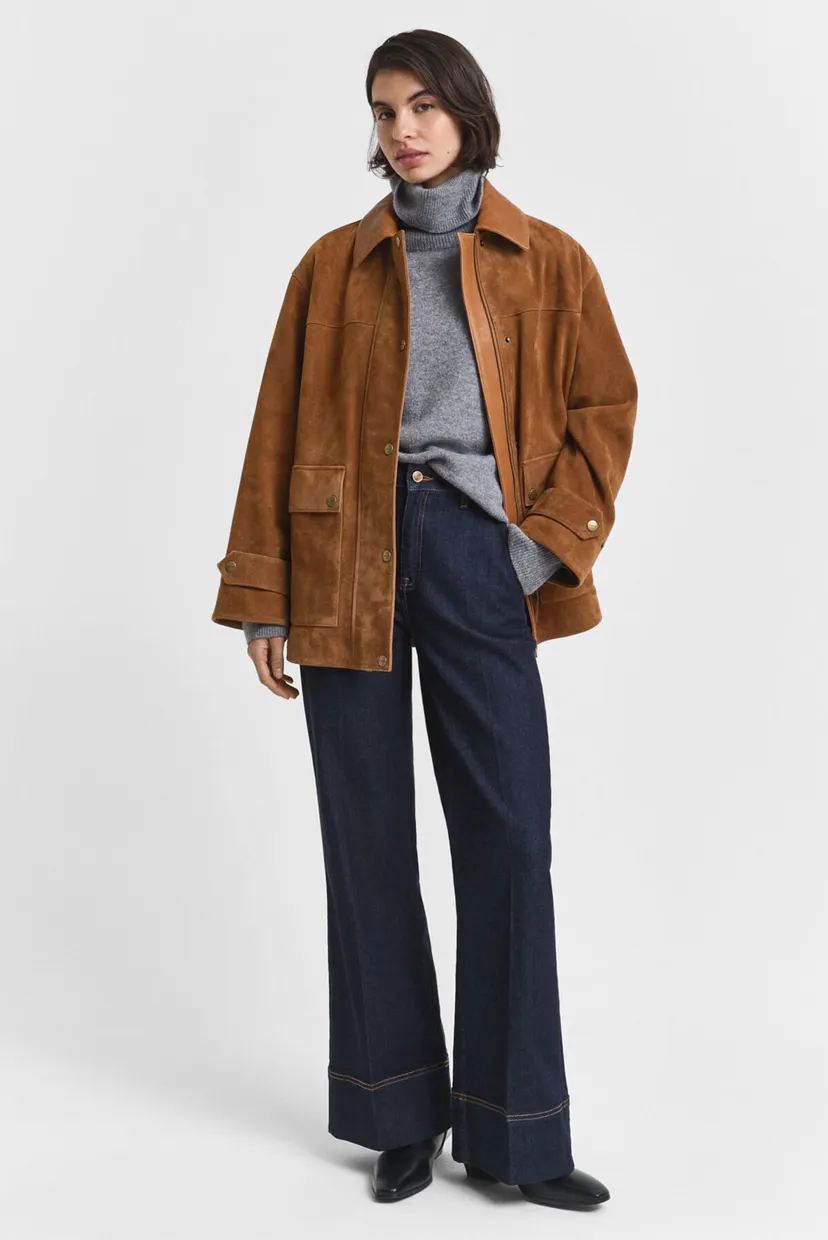 Женский серый шерстяной свитер SOFT WOOL TURTLENECK 5