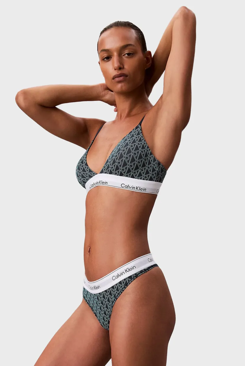 Жіночі трусики з візерунком THONG 4