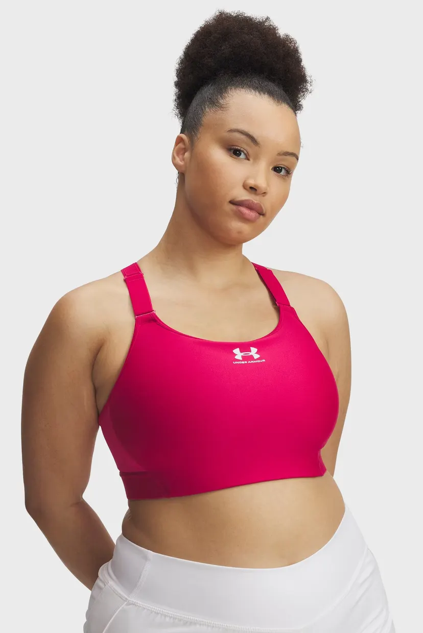 Жіночий малиновий топ UA HeatGear High 3