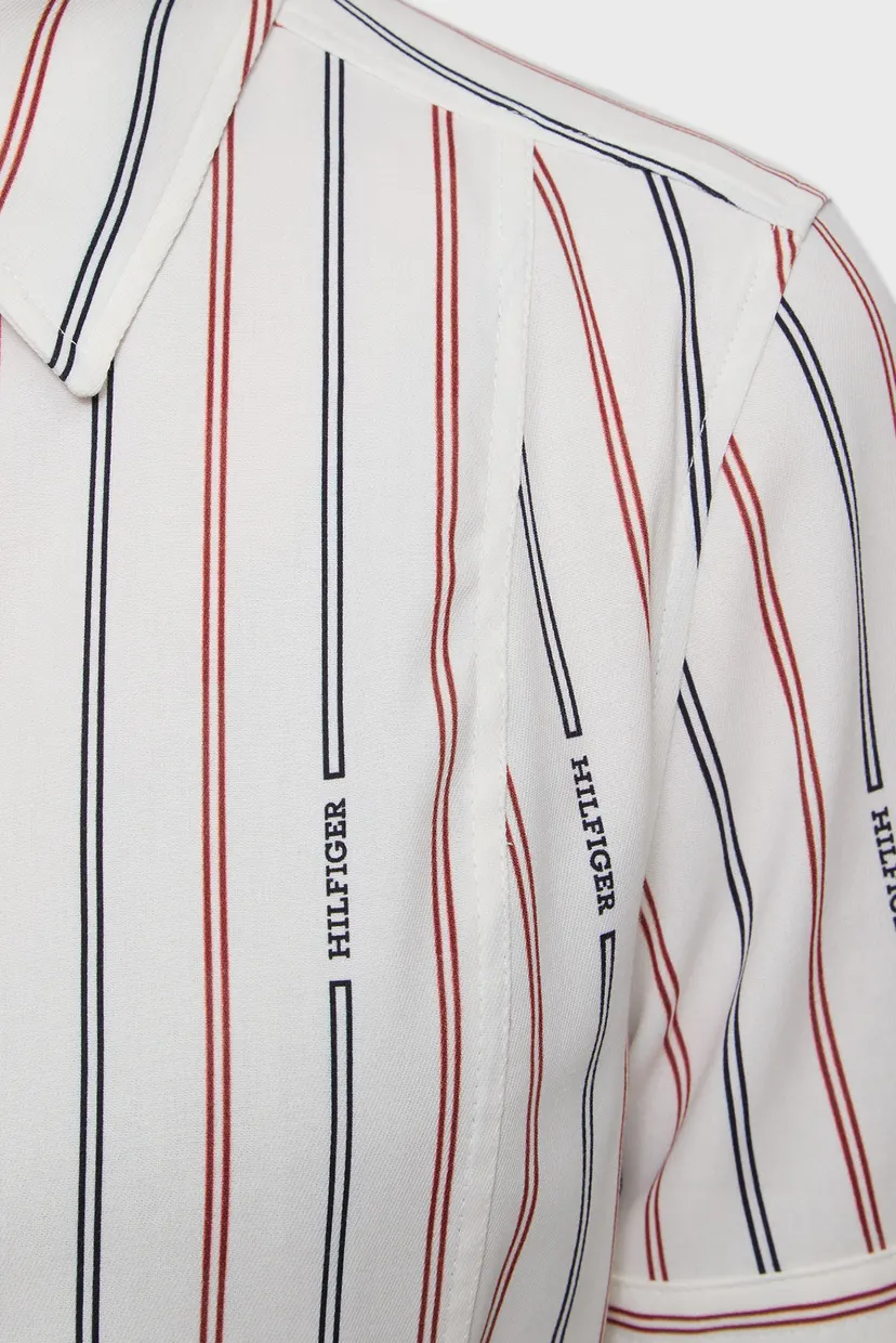 Женское белое платье в полоску MONOTYPE STP S/S MIDI SHIRTDRESS 3
