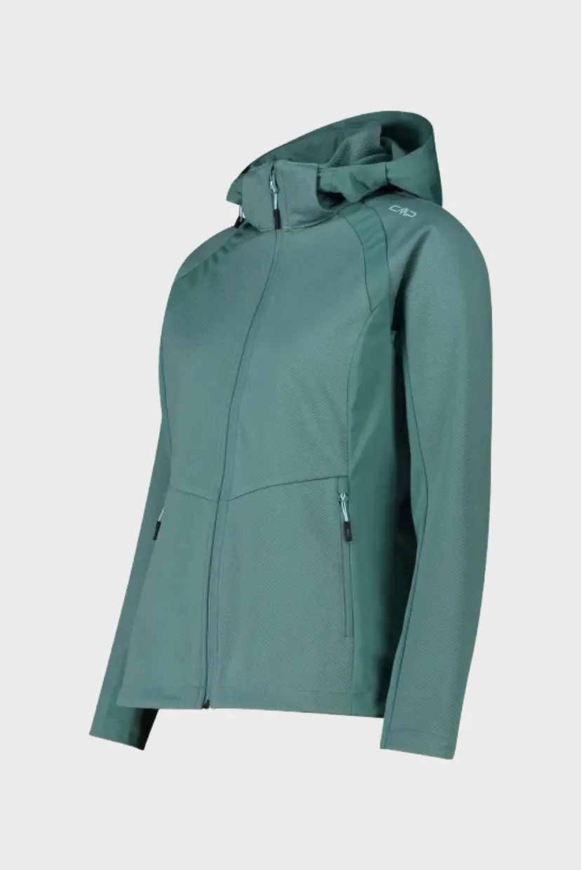 Жіноча зелена куртка ZIP HOOD 3