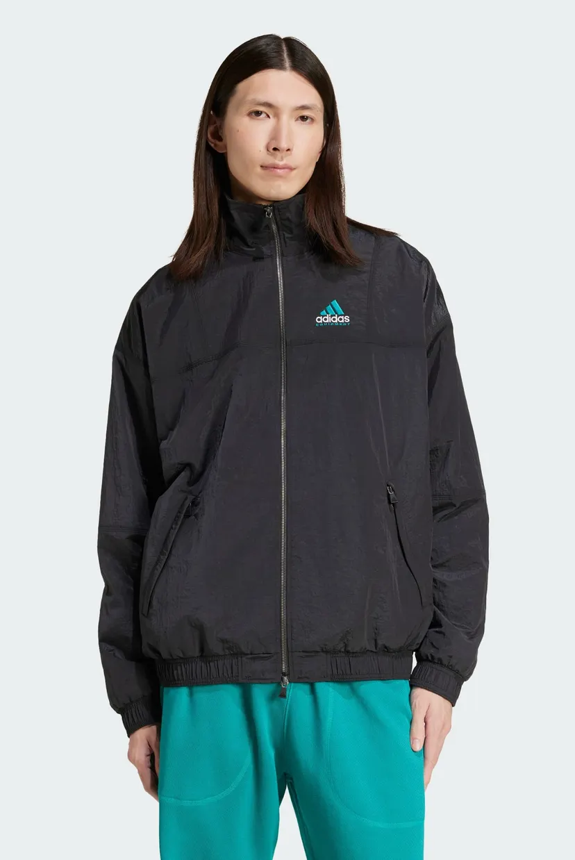 Мужская черная спортивная кофта EQT adidas JM6687 — MD-Fashion