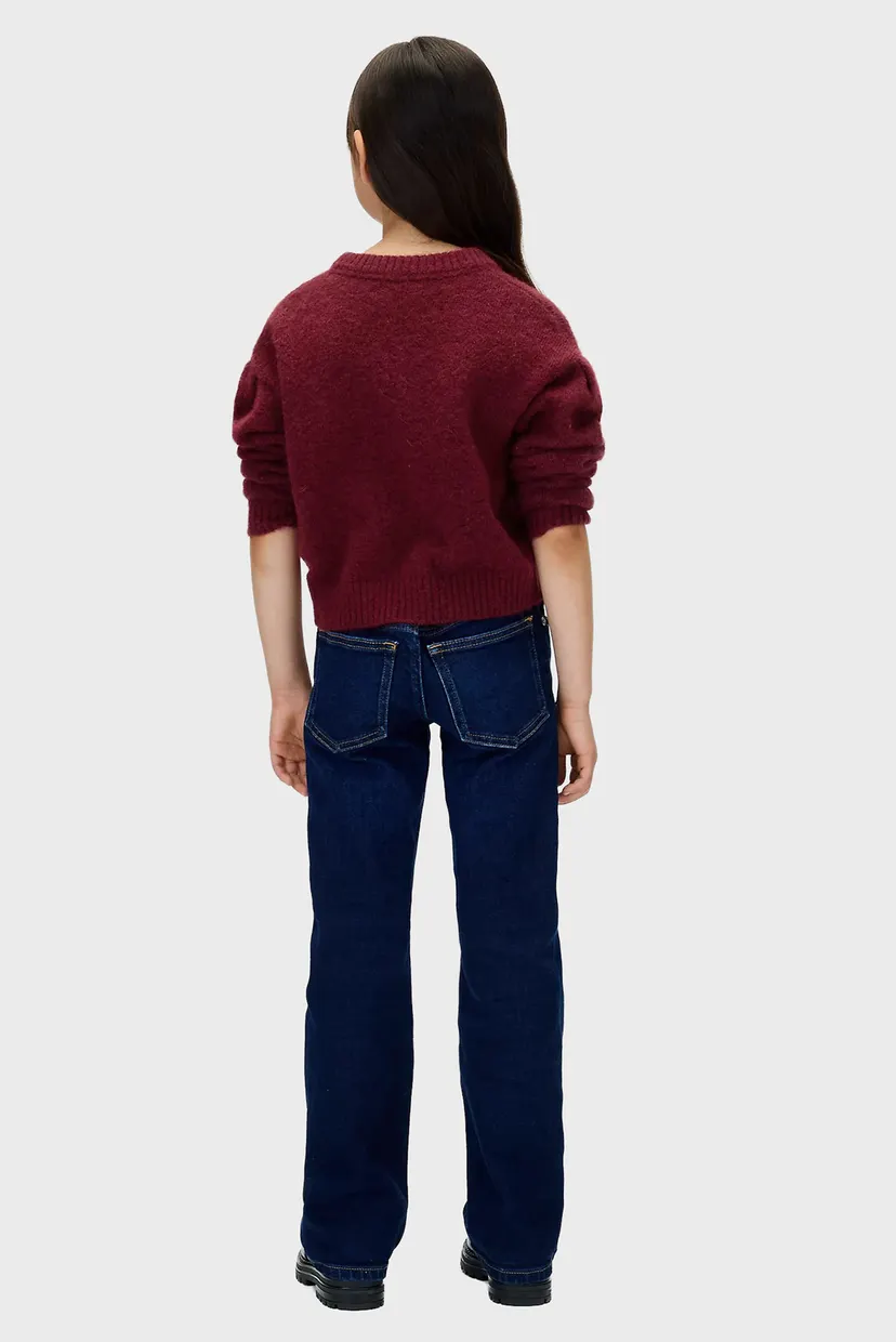 Дитячий бордовий джемпер PLEAT FLUFFY 3