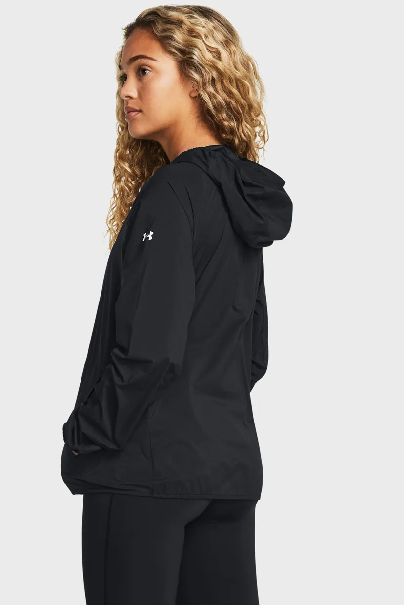 Жіноча чорна вітровка LAUNCH LIGHTWEIGHT JKT 3