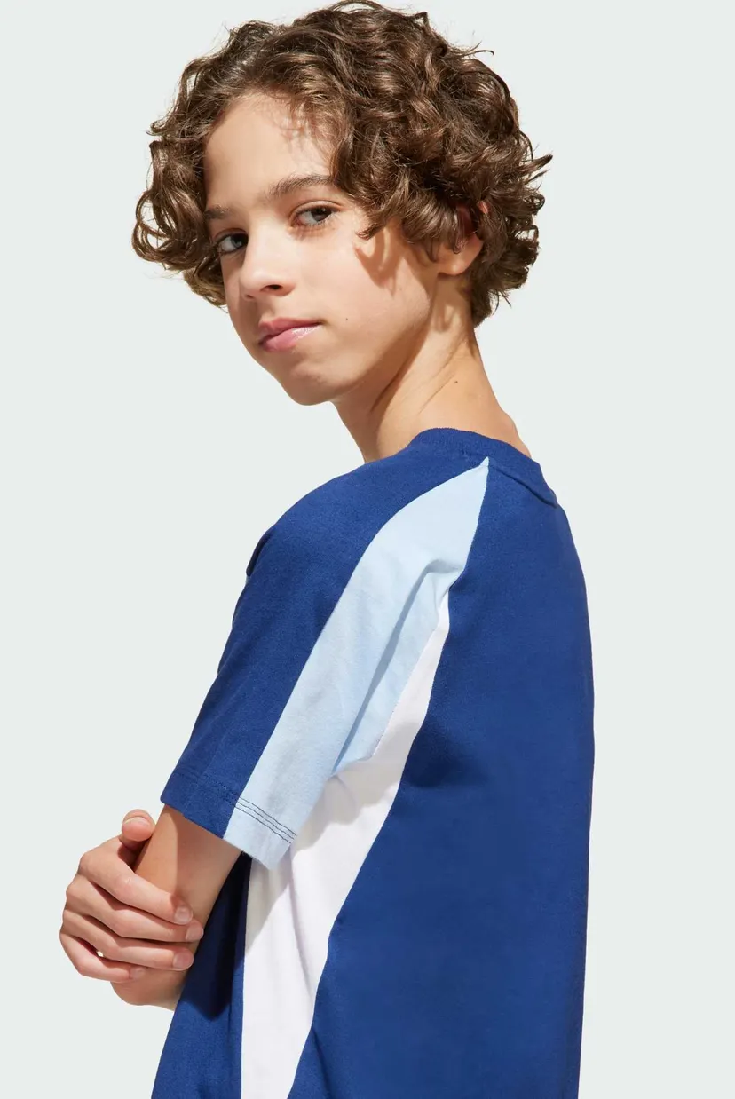 Детская синяя футболка Seasonal Essentials Colorblock Kids 6