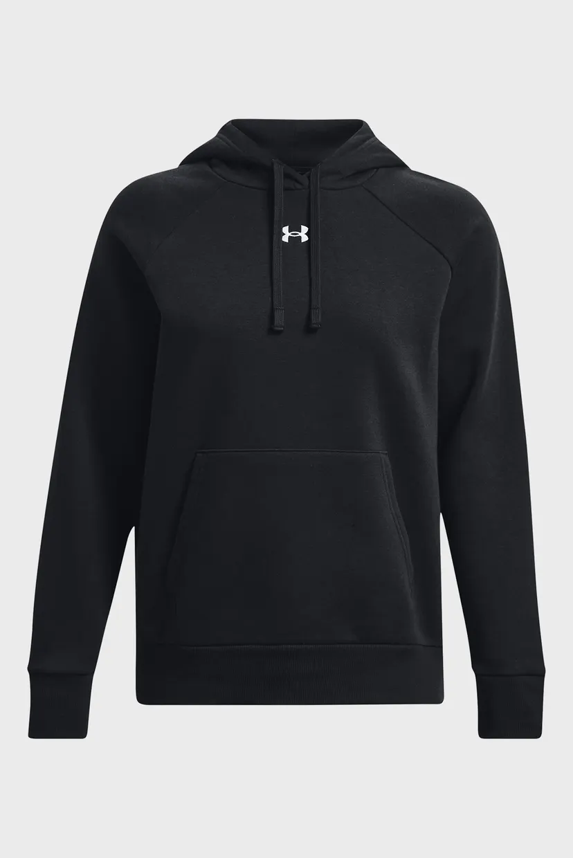Женское черное худи UA Rival Fleece Hoodie 5