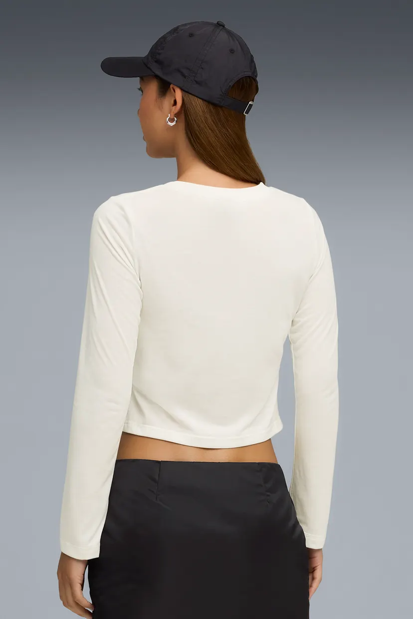 Жіночий білий лонгслів PUMA x ROSÉ Long Sleeve Tee Women 3