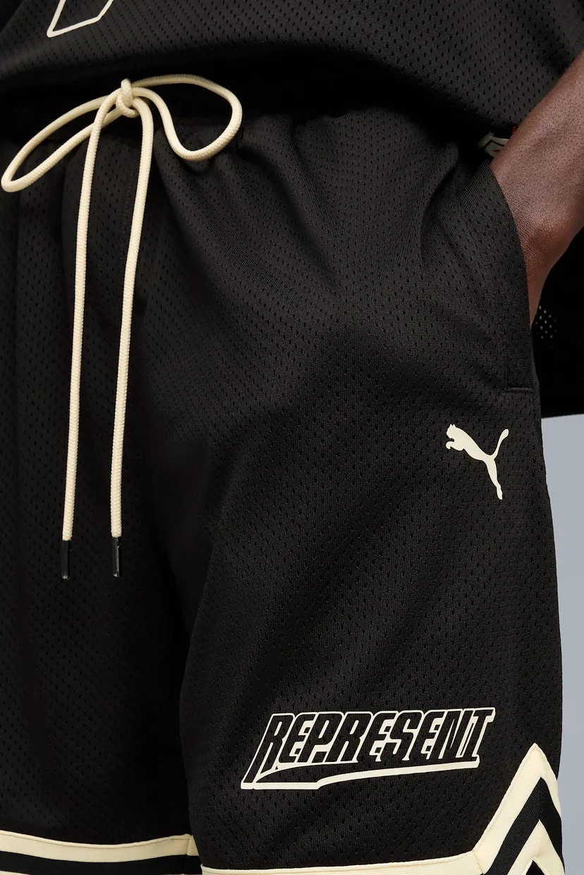 Чоловічі чорні шорти PUMA x REPRESENT Oversized Shorts Men 4