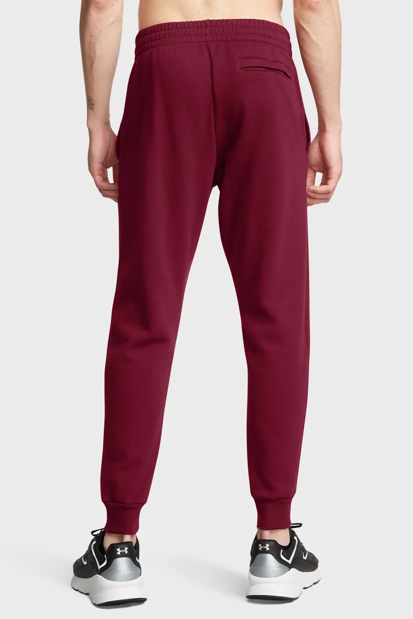 Чоловічі бордові спортивні штани UA Rival Fleece Joggers 3