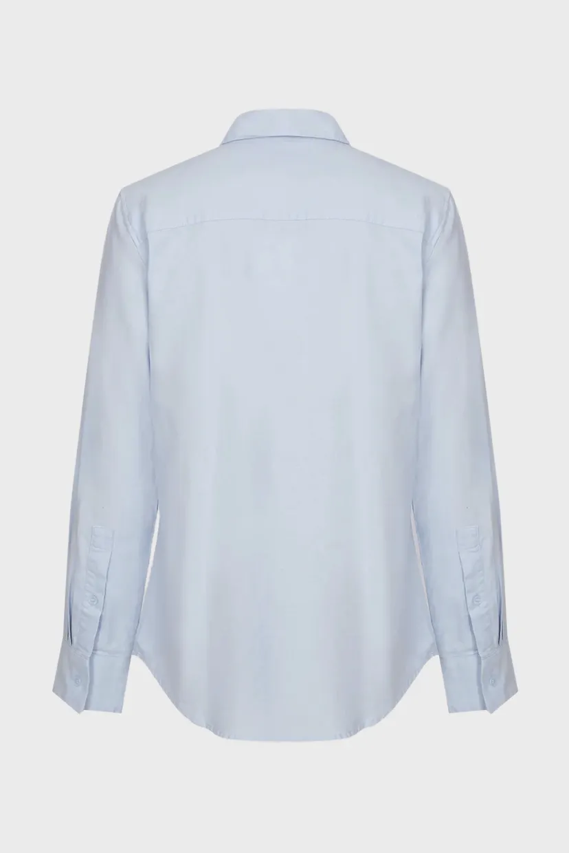 Женская голубая рубашка STRETCH OXFORD REGULAR SHIRT 6