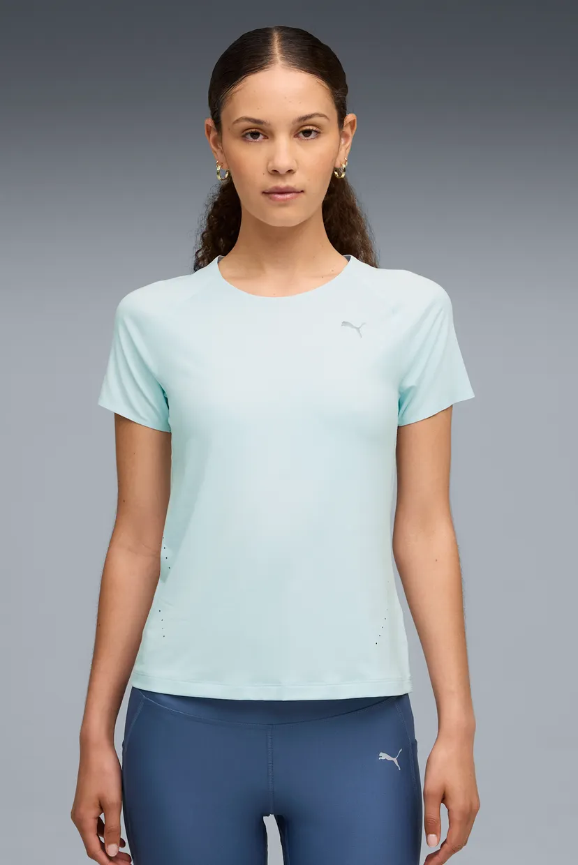 Женская мятная футболка RUN CLOUDSPUN Tee Women 3