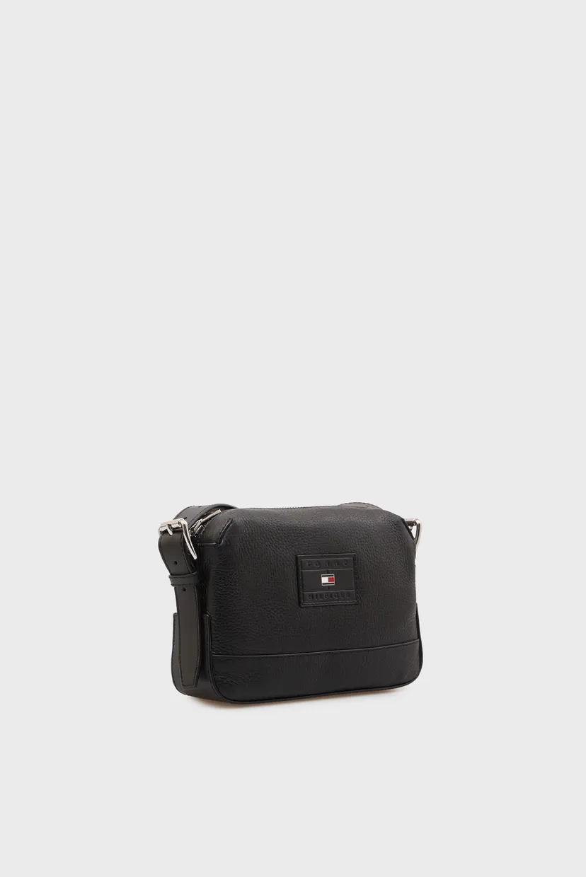 Чоловіча чорна шкіряна сумка CROSSBODY 3