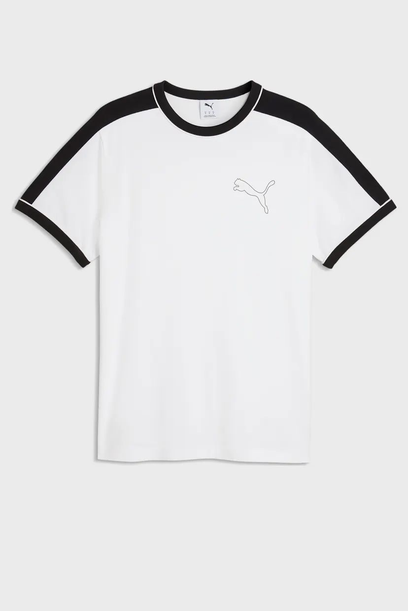 Мужская белая футболка T7 Love Of The Cat Ringer Tee Men 4