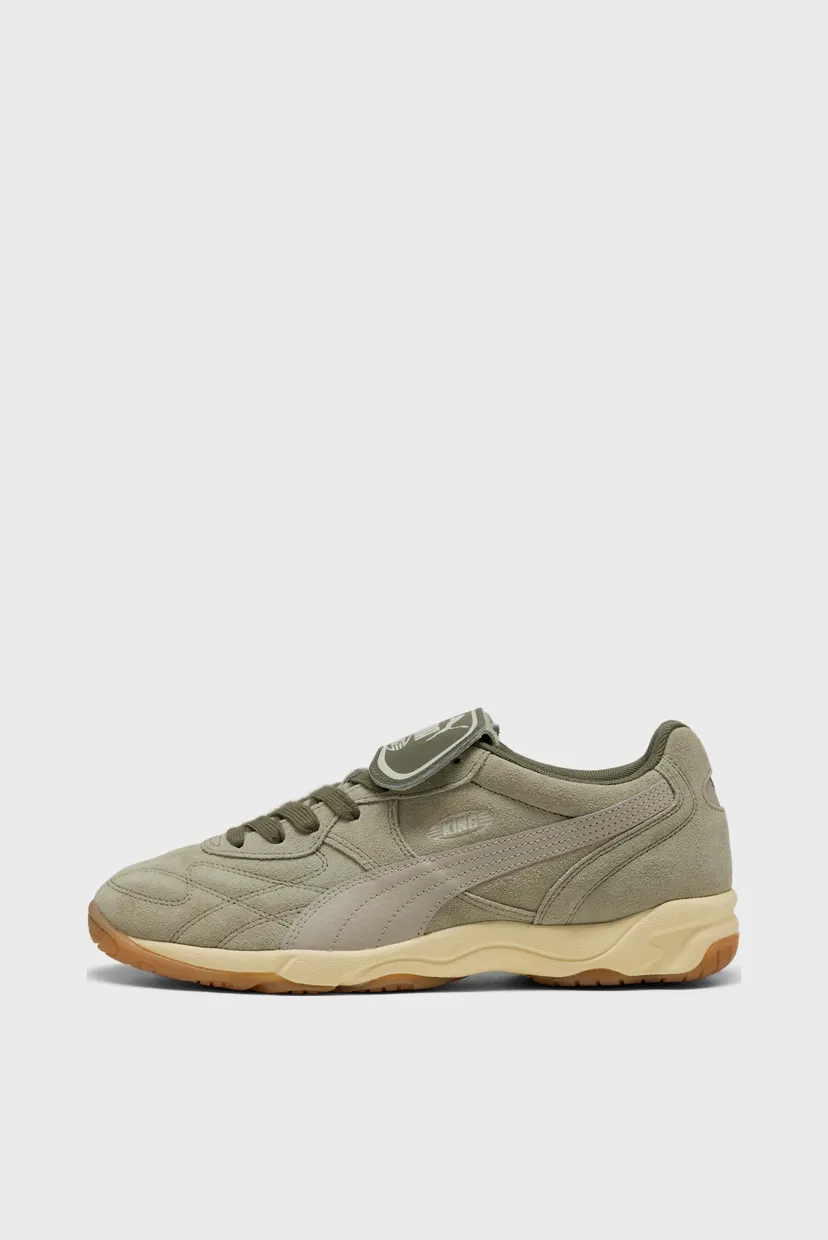 Оливкові замшеві кросівки King Indoor Suede Sneakers Unisex 3