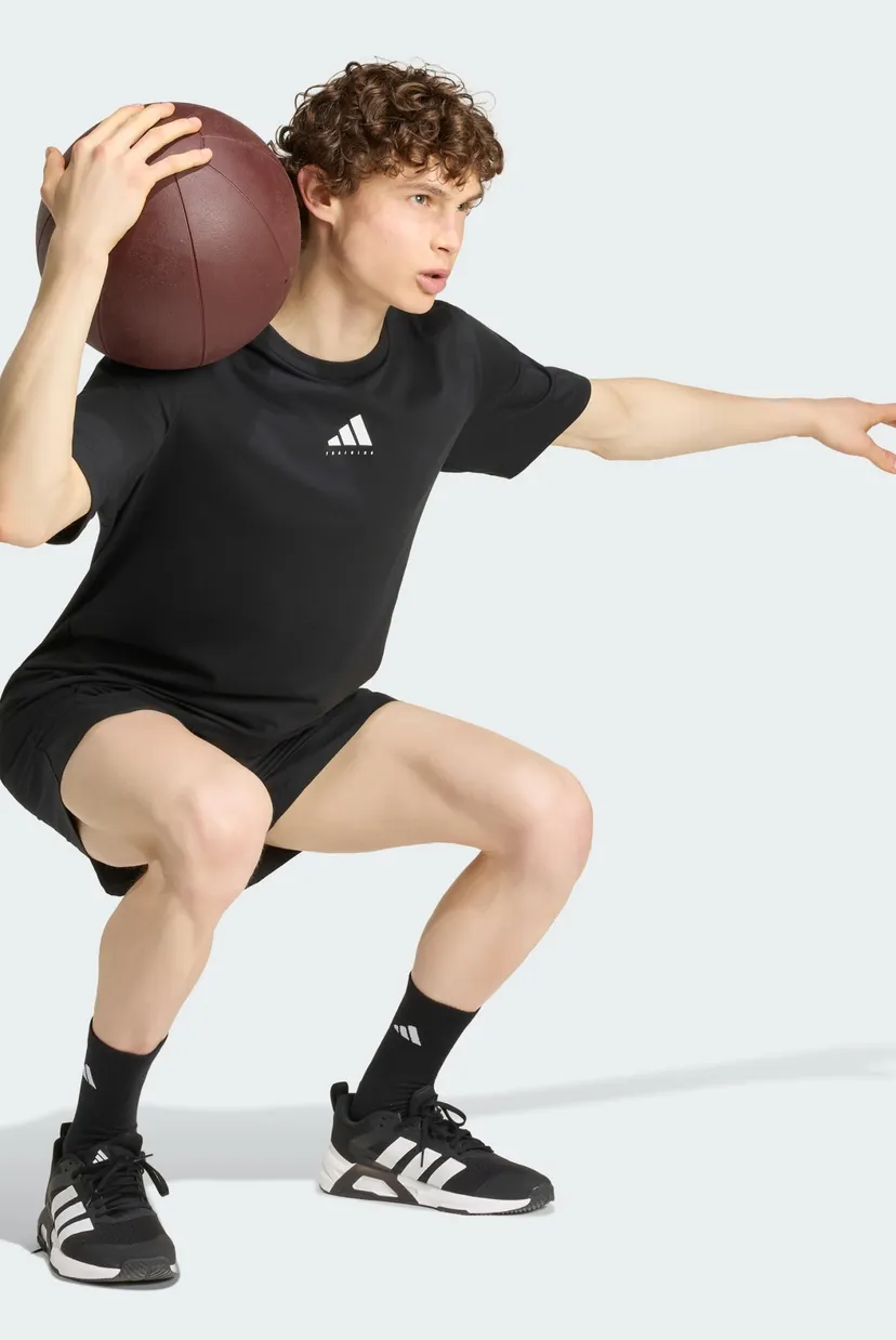 Чоловіча чорна футболка CLIMACOOL CATEGORY TRAINING GRAPHIC 3