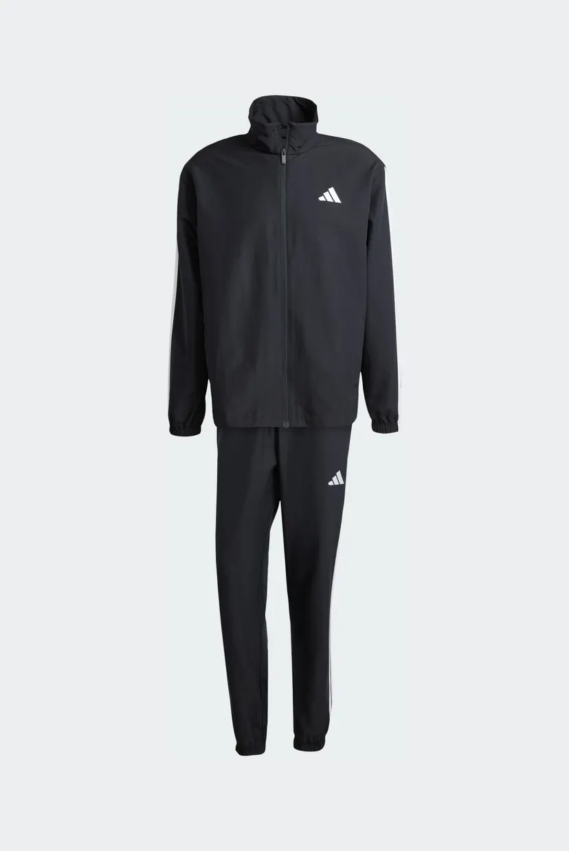 Мужской черный спортивный костюм (кофта, брюки) Sportswear Basic 3-Stripes Woven 8