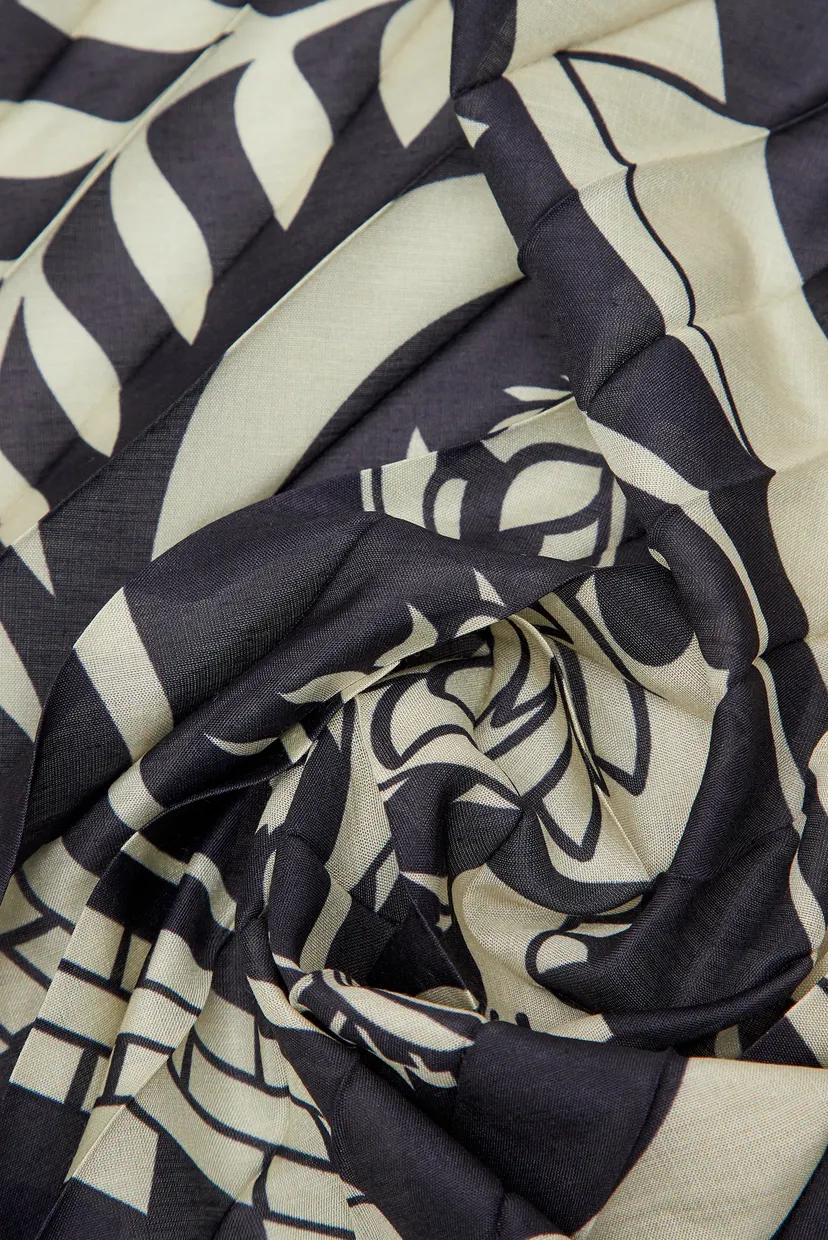 Женский темно-синий платок THC PLISSE SCARF 3