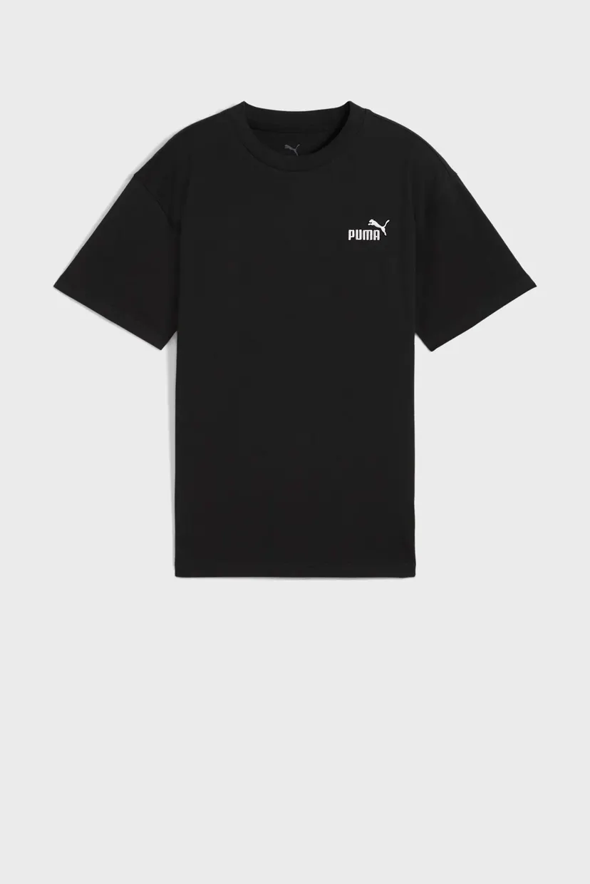 Детская черная футболка ESS Small No. 1 Logo Relaxed Tee Youth 4
