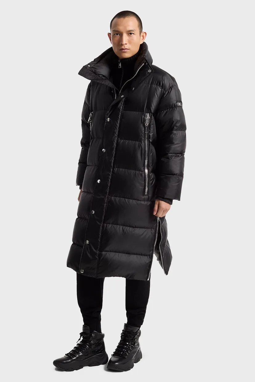 Черный пуховик  UNISEX CHUNKY ZIP PUFFER (унисекс) 3