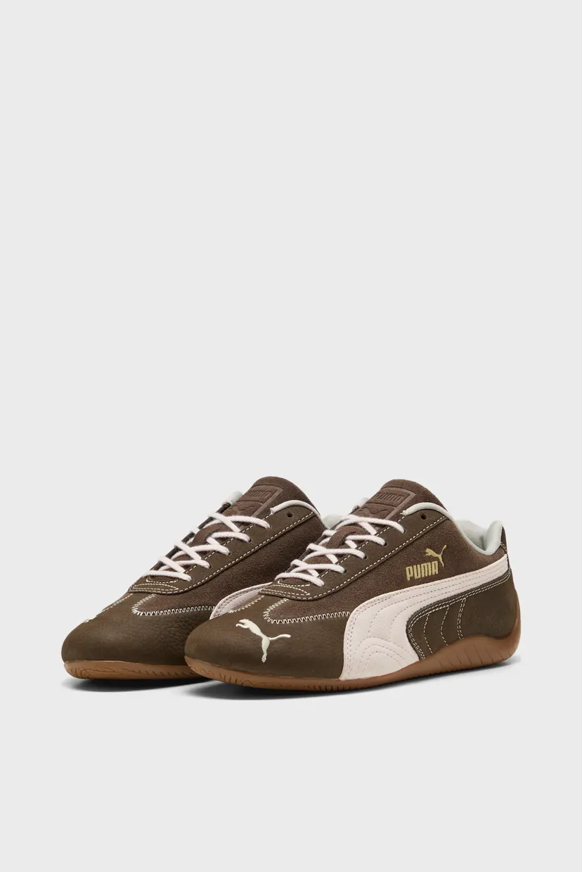 Женские коричневые замшевые кроссовки Speedcat Wine Club Sneakers
