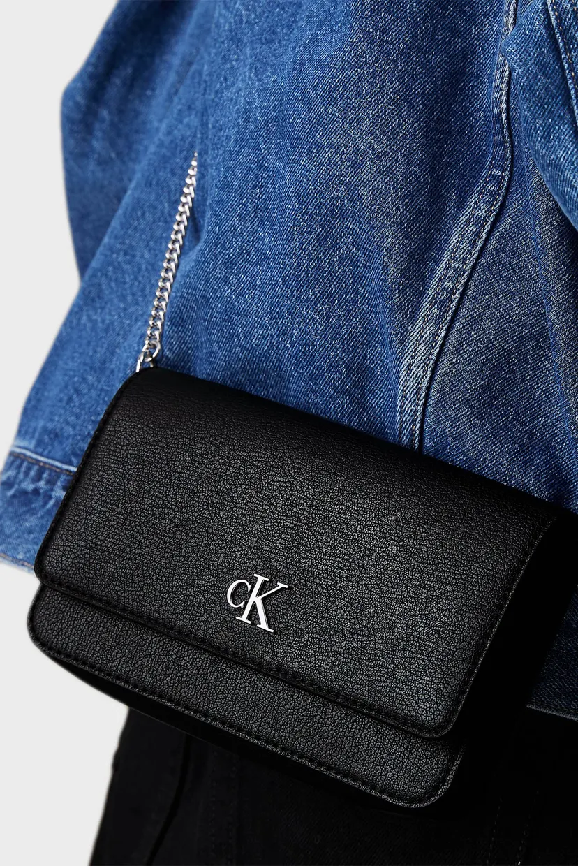 Жіноча чорна сумка MINIMAL MONOGRAM EW FLAP PH/CB19 Calvin Klein
