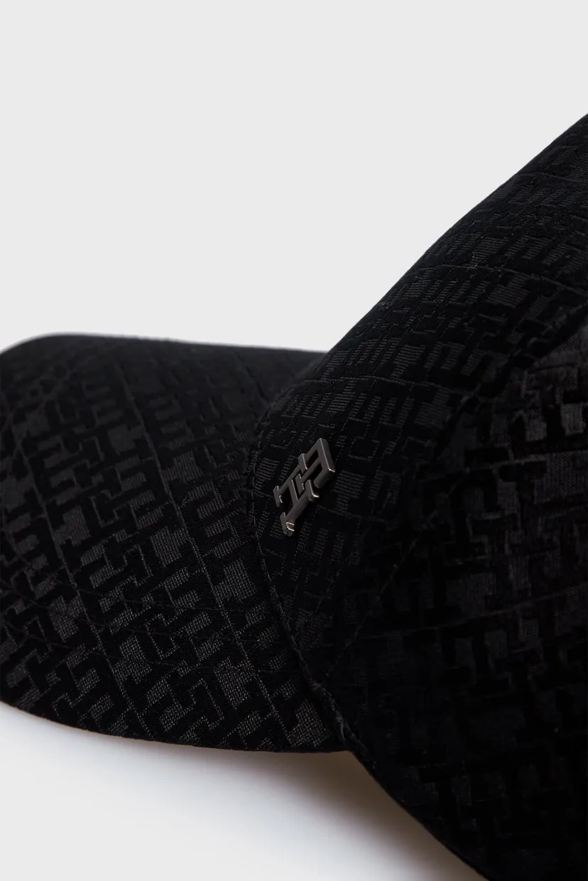 Чоловіча чорна кепка з візерунком ELEVATED CORPORATE MONOGRAM 4