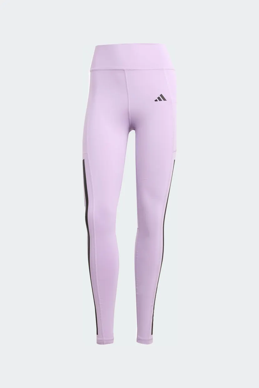Жіночі бузкові тайтси Optime 3-Stripes Full-Length 6