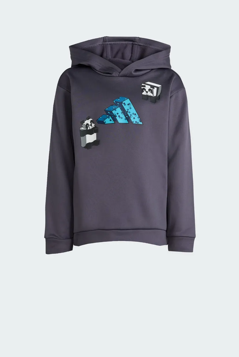 Детский серый спортивный костюм (худи, брюки) ADIDAS MINECRAFT TRAINING 8