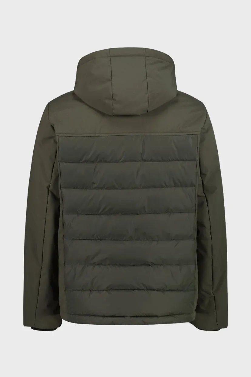 Чоловіча оливкова куртка ZIP HOOD FEEL WARM 3