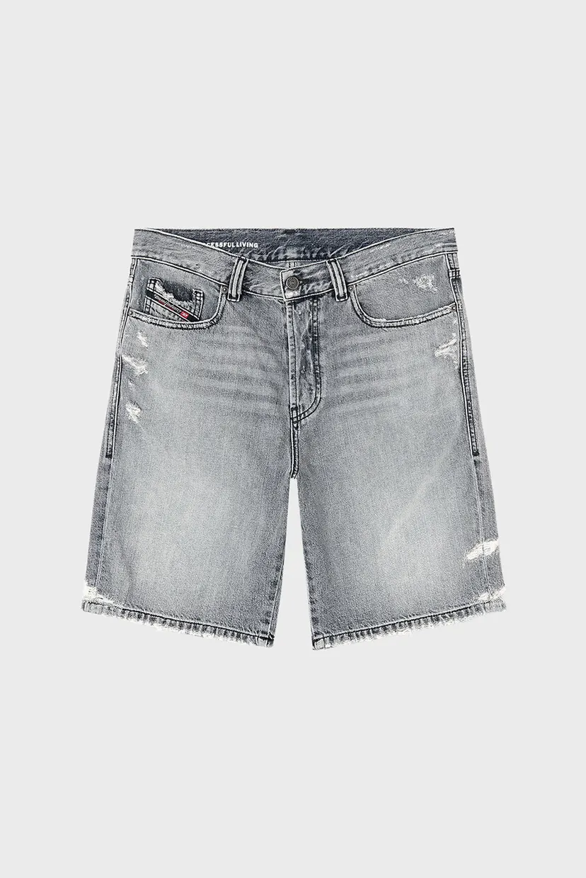 Чоловічі сірі джинсові шорти REGULAR-SHORT 4
