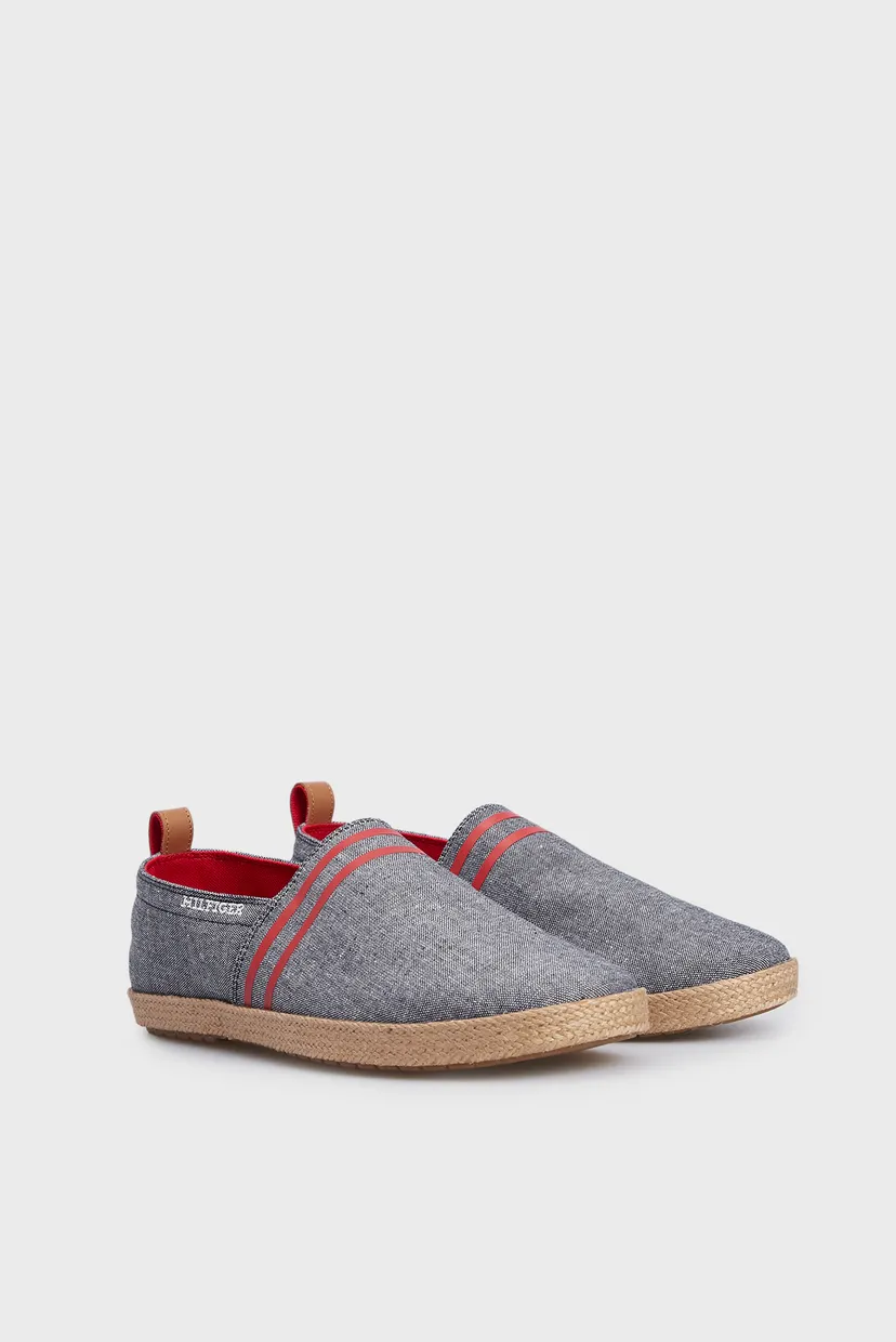 Мужские синие эспадрильи HILFIGER ESPADRILLE C CHAMBRAY 3