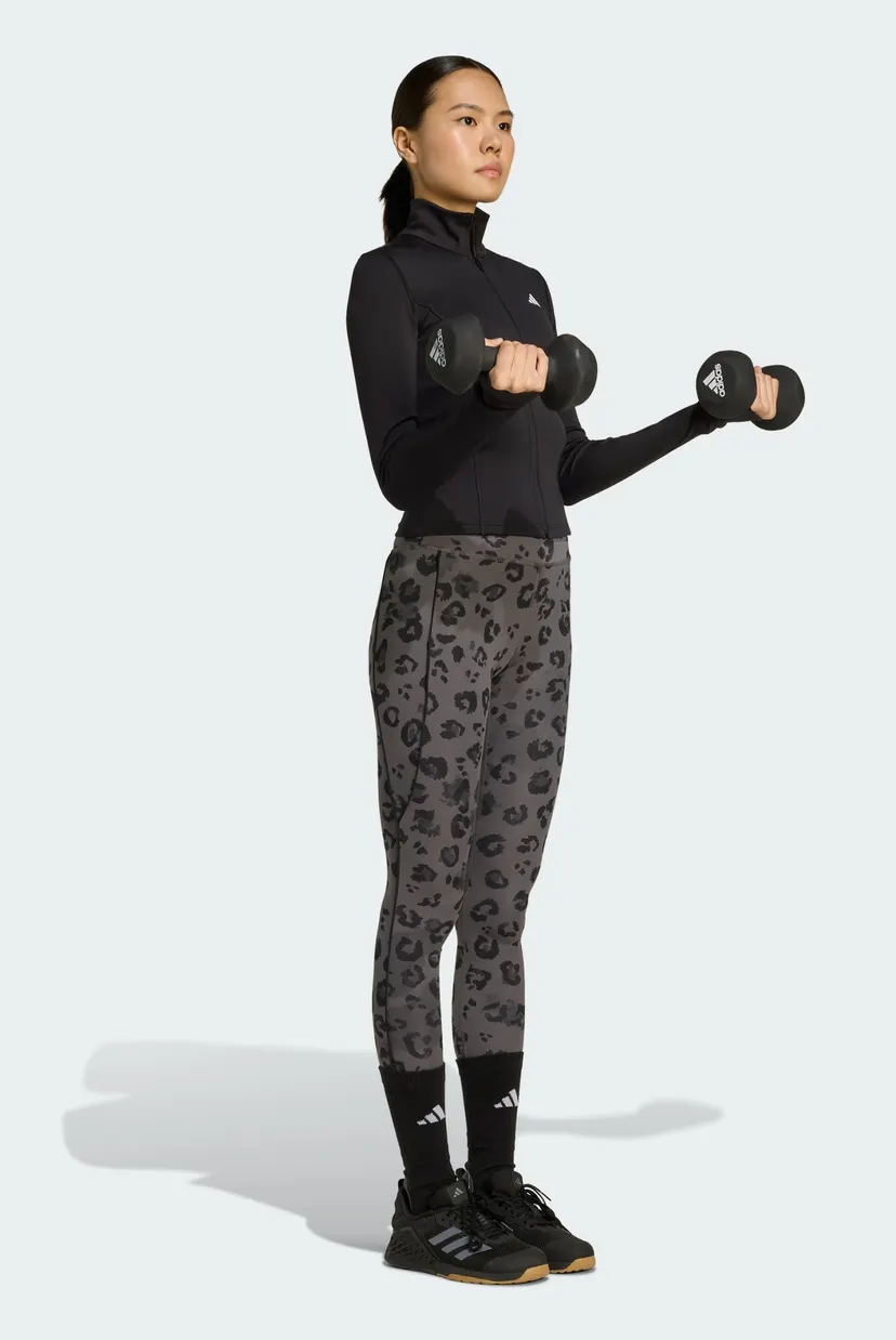 Жіноча чорна спортивна кофта Optime Essentials Full-Zip adidas