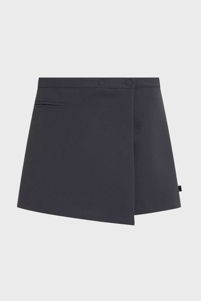Женская синяя юбка WRAP SKIRT 5
