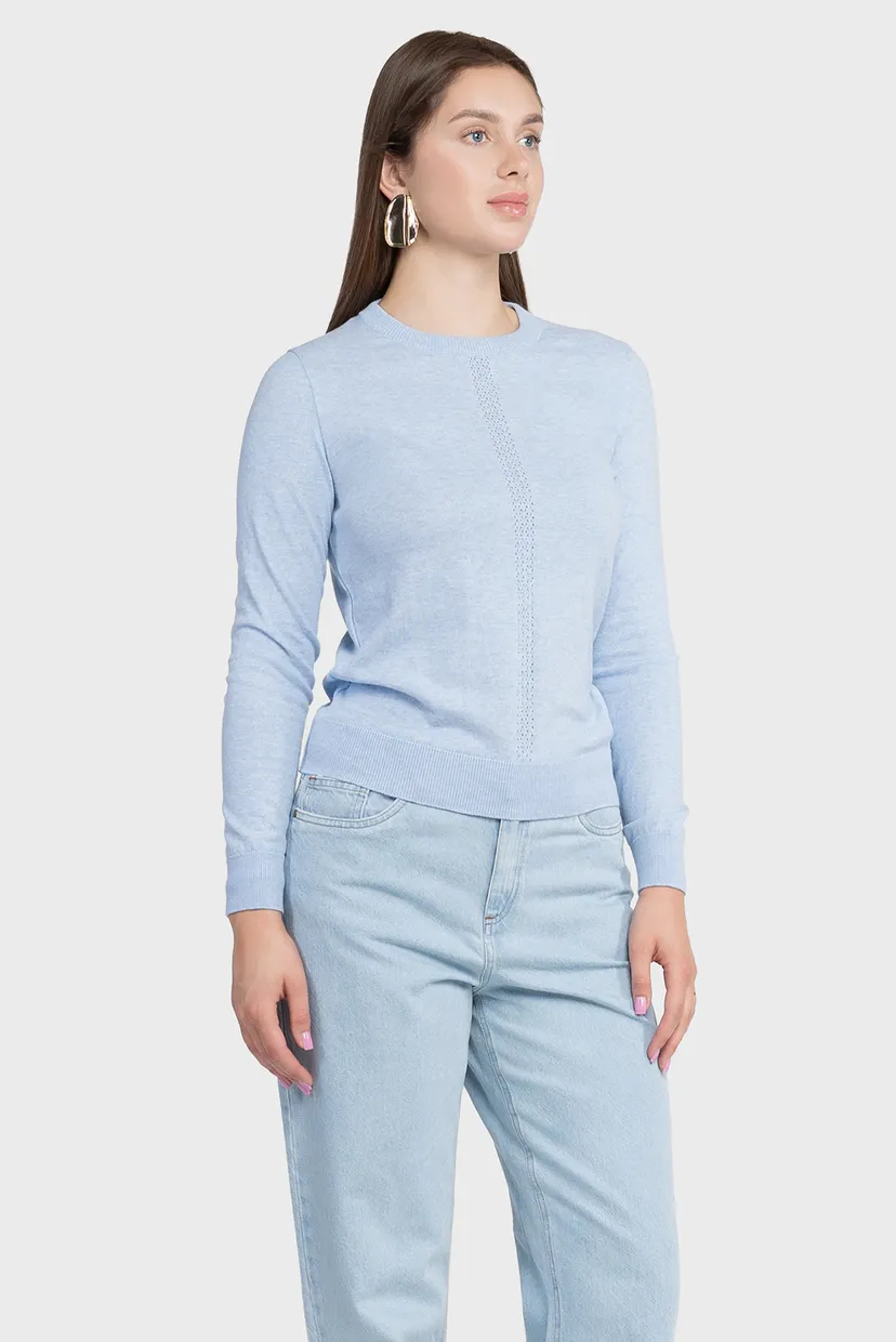 Женский голубой джемпер 3