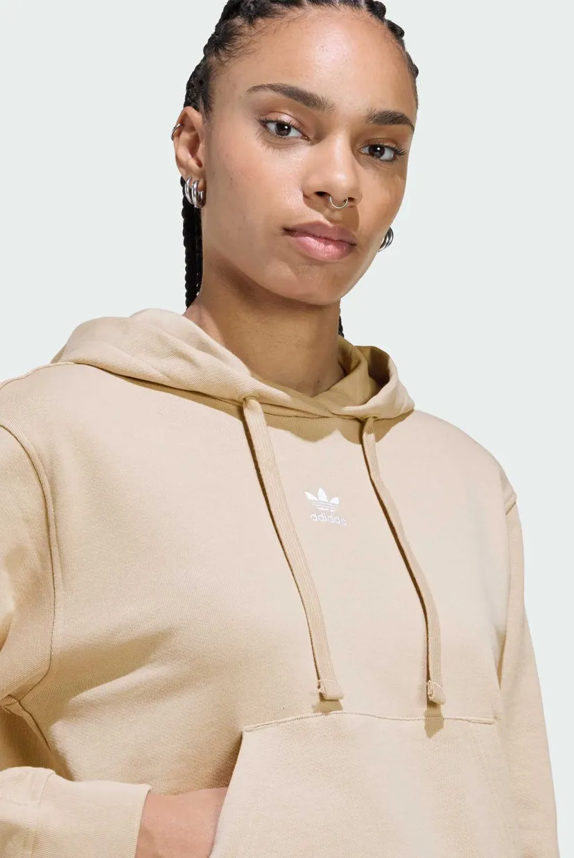 Женское бежевое худи ESSENTIALS FRENCH TERRY REGULAR 4