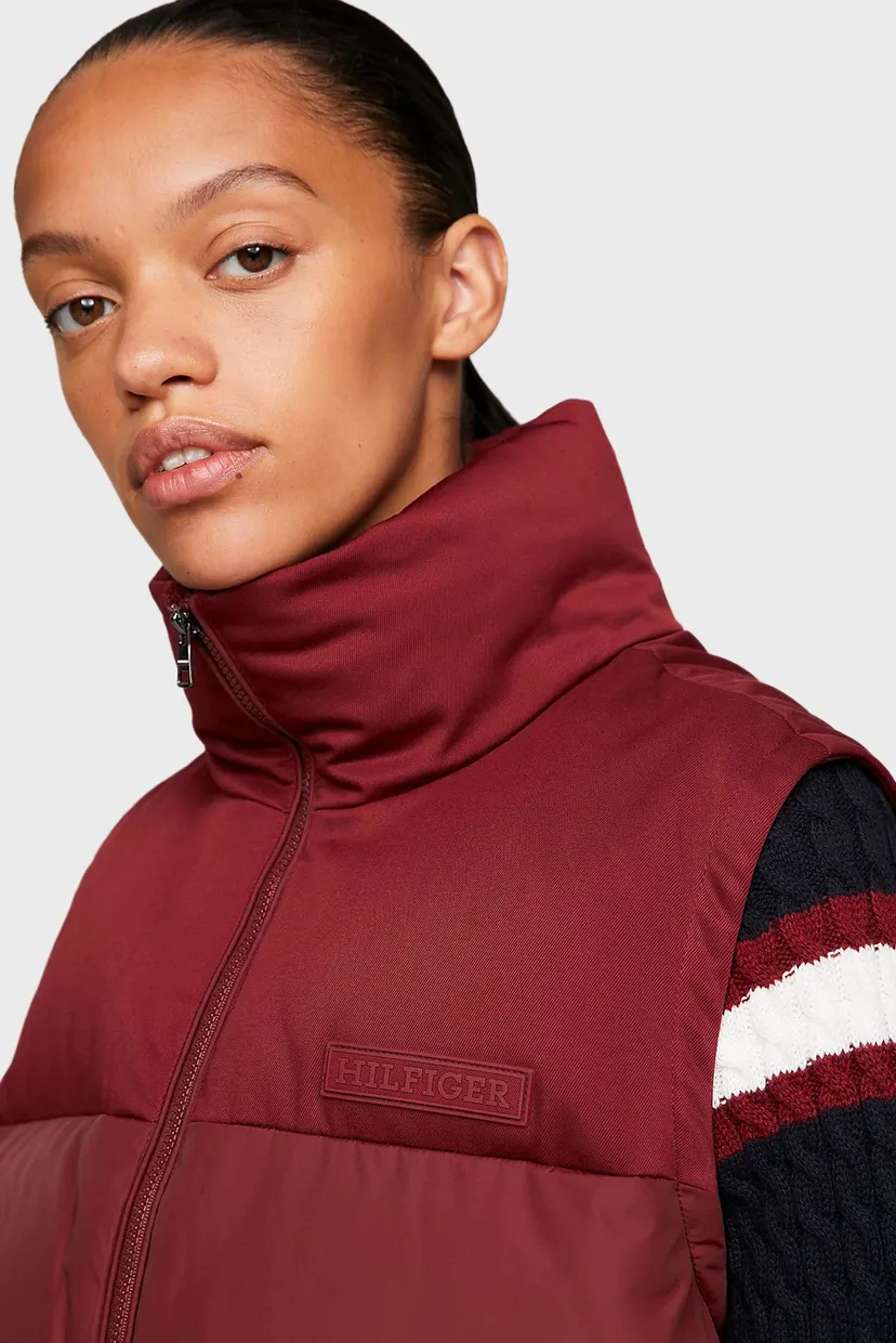 Жіночий червоний жилет NEW YORK PUFFER VEST 4