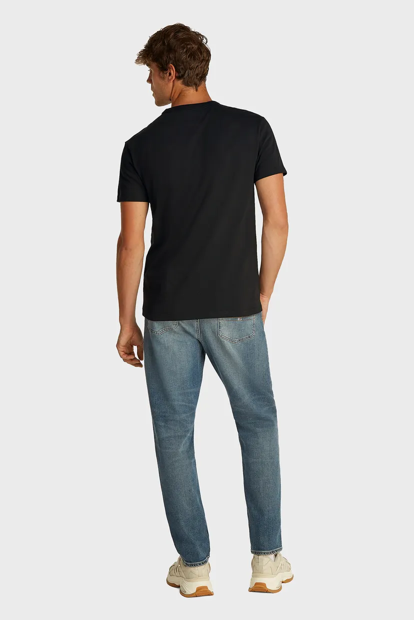 Мужская черная футболка TJM REG POP CREST TEE EXT 3