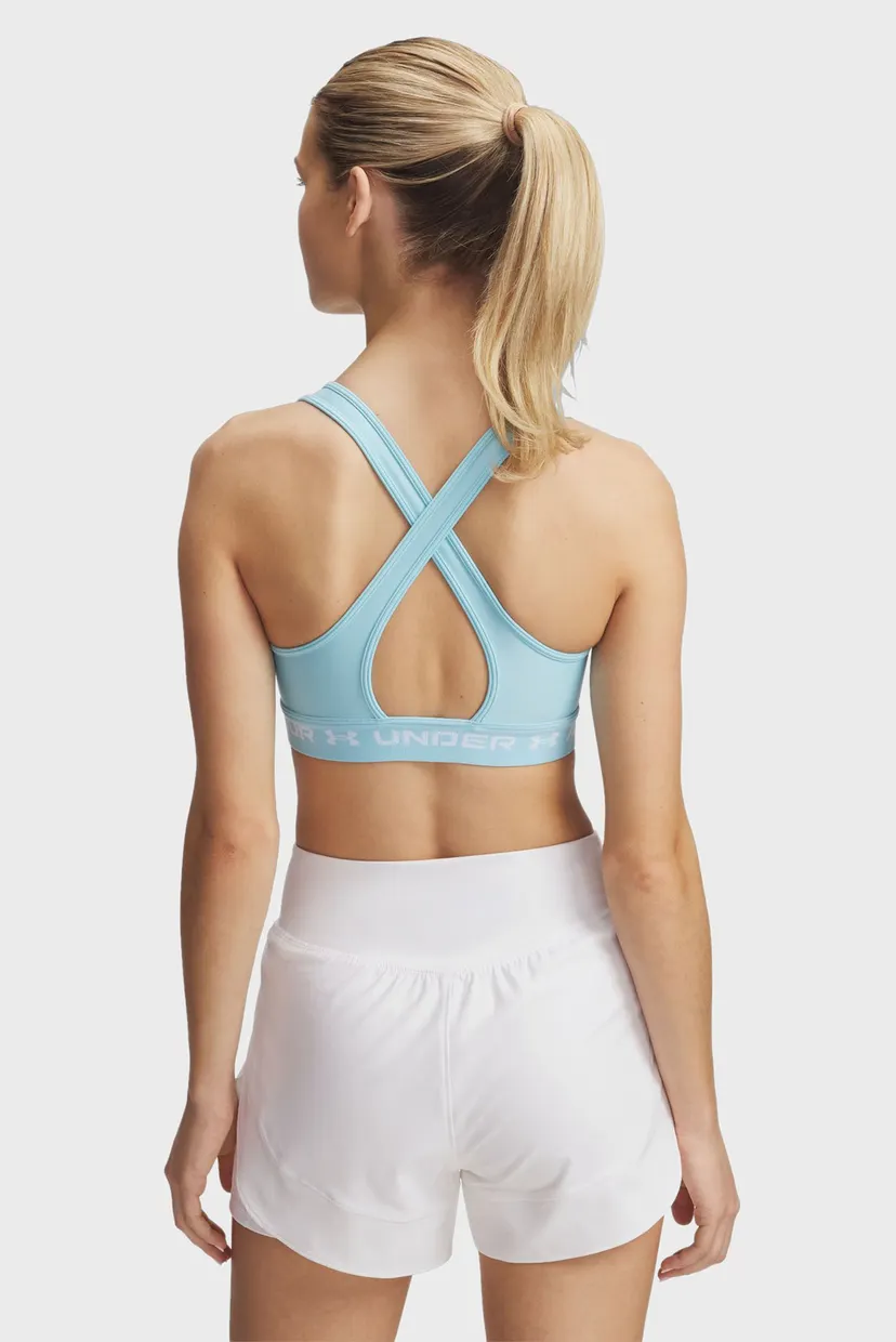 Женский голубой топ Crossback Mid Bra 6