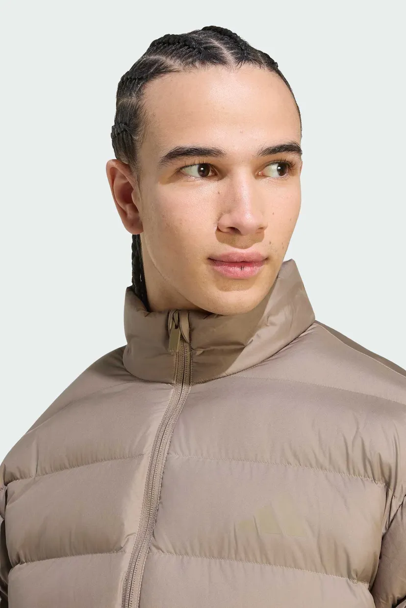 Чоловіча бежева куртка Essentials CLIMAWARM 3-Stripes Synthetic Down 4