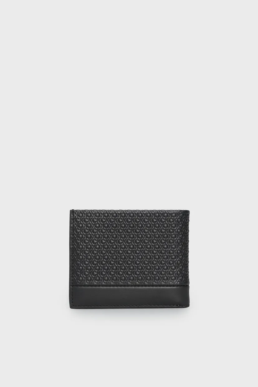 Мужской черный кожаный кошелек MODERN BAR BIFOLD 6CC W/BILL 4