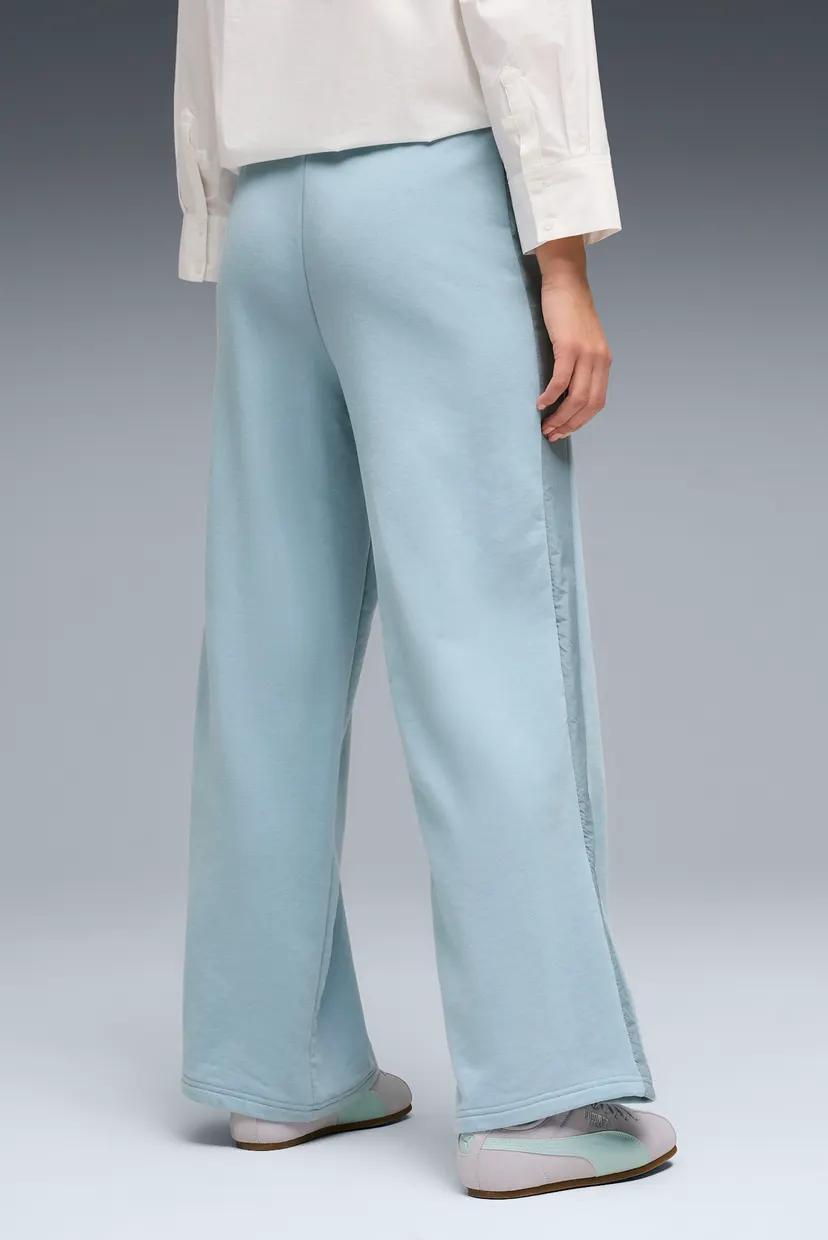 Женские голубые спортивные брюки HER High-Waist Wide-Leg Pants Women 3