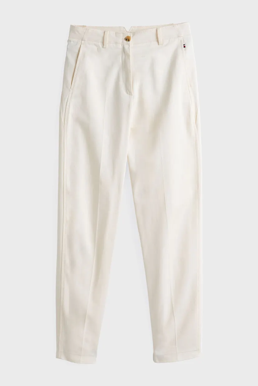 Жіночі білі чіноси COTTON BARREL RELAXED STR CHINO 5